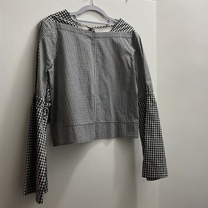 Derek Lam 10 Crosby checkered blouse